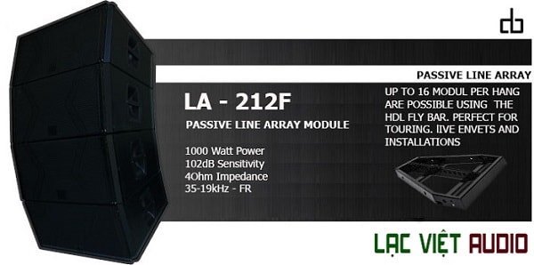 Loa array DB LA-212F 