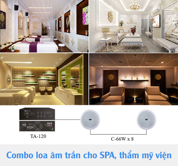 Trọn bộ loa âm trần cho Spa Trọn bộ loa âm trần cho Spa