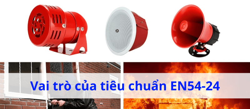 EN54-24 là tiêu chuẩn thử nghiệm chung để đánh giá chất lượng hoạt động của loa phòng chữa cháy
