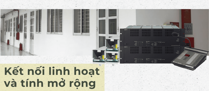 Hệ thống âm thanh sơ tán bằng giọng nói TOA có thể đạt đến 1920 ngõ âm thanh và 2560 vùng loa