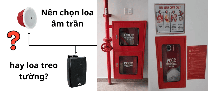 Loa treo tường phù hợp với văn phòng, hành lang trong khi loa treo tường phù hợp hơn cho nhà xưởng, trường học, bệnh viện Loa treo tường phù hợp với văn phòng, hành lang trong khi loa treo tường phù hợp hơn cho nhà xưởng, trường học, bệnh viện