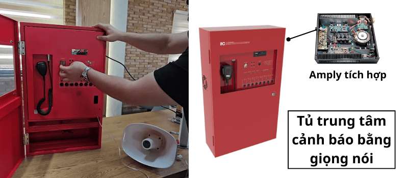 Tủ trung tâm có khả năng phân chia nhiều vùng loa, cảnh bảo từng khu vực, tích hợp với amply công suất cao