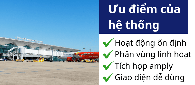 Ưu điểm của hệ thống sơ tán ITC gồm khả năng duy trì ổn định, lâu dài, tích hợp phân vùng, âm thanh rõ ràng, dễ sử dụng
